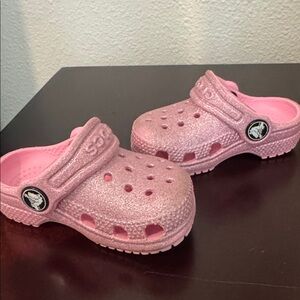 CROCS Kids Glitter Pink Sandals